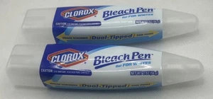 Clorox Bleichstift Gel für Weiße SET 2 Reiniger Doppelspitze Schrubber feine Spitze - Bild 1 von 4
