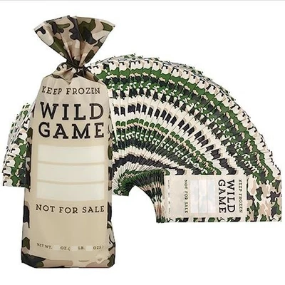 [Paquete de 120] Bolsas de juego Wild de 1 lb para almacenamiento en congelador - Bolsas para congelador Foto 1 de 4