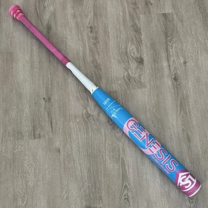 Bate de Softbol Louisville Slugger Genesis 26 OZ Azul Rosa Algodón Caramelo USSSA - Imagen 1 de 23