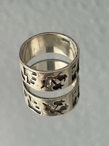 RARE Vintage Michael Hilliar Sterling Silver Ring History Of Ireland symbols ‘86 - Picture 1 of 11