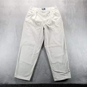 VTG Polo Ralph Lauren Pants 33x30 Tan Pleated Relaxed Straight Made in USA Twill - Picture 1 of 11
