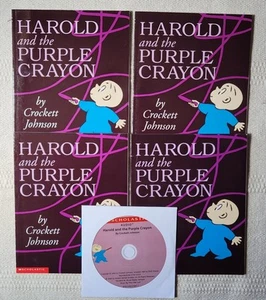 Harold und der lila Buntstift Audio-CD von Crockett Johnson 4 Bücher neu - Bild 1 von 3