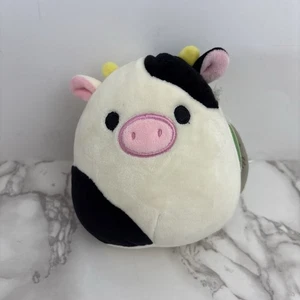 Squishmallow Connor the Cow 5" Soft Plush Rare Farm Kellytoy 2018 - Picture 1 of 12