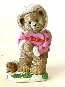 Danbury Como Nuevo FEBRERO Calendario Oso Niña Estatuilla Invierno San Valentín Caja de Caramelos 3”h - Imagen 1 de 12
