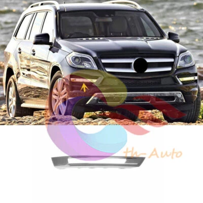 Chrome Front Right Bumper Foglight Cover For Mercedes X166 GL350 GL450 2013-2016 — 第 1/4 张图片