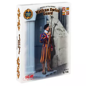 Vaticano Guardia Piede Svizzera - Kit Modellino Plastica Scala Modellino Figure 1:16 ICM 16002 - Foto 1 di 12