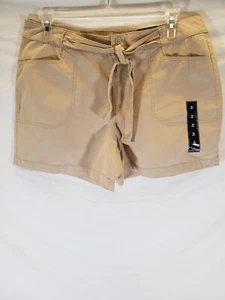 NWT Jonh's Bay Chino Khaki Shorts With Tie Sz 16 - Picture 1 of 4
