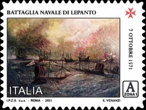 REPUBBLICA 2021 - 450º anniversario della battaglia di Lepanto (MNH**) - Picture 1 of 1