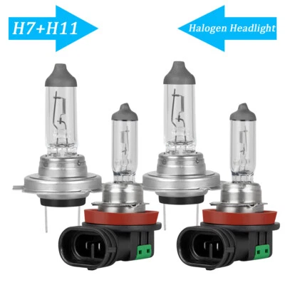 Combo bombillas halógenas de haz alto bajo para Hyundai Elantra 2013-2016 H7 H11 Foto 1 de 4