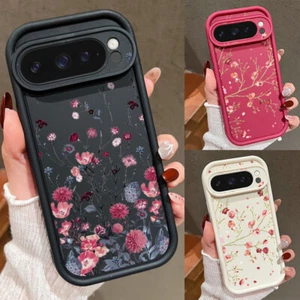 Case For Google Pixel 9 8 Pro XL 8A Floral Silicone ShockProof Soft Phone Cover - Picture 1 of 18