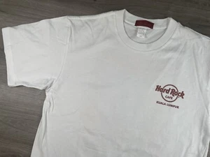Polo uomo Hard Rock Cafe KUALA LUMPUR taglia grande colore bianco autentica - Foto 1 di 11