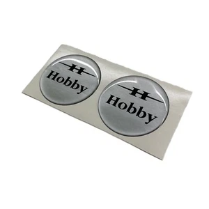 Pegatina HOBBY, caravana HOBBY autocaravana pegatina rueda, epoxi 59 mm, gel 3D x2 - Imagen 1 de 8