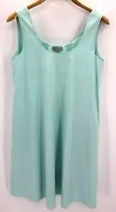 COS Dress Womens Mint Green Cotton Sleeveless Maxi Shift Dress Size 8 Lagenlook - Picture 1 of 5