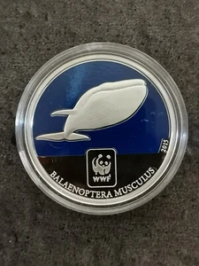 100 FRANCS CFA 2015 WWF BLAUWAL 5000 EX. ZENTRALAFRIKANISCHE REPUBLIK / CAPS - Bild 1 von 2