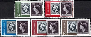 Luxemburg Luxembourg 1952: 100 Jahre Briefmarken Satz MNH** KW:100€ - Bild 1 von 1