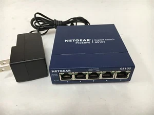 NetGear GS105 v5 5-Port Gigabit Network Switch - Picture 1 of 5