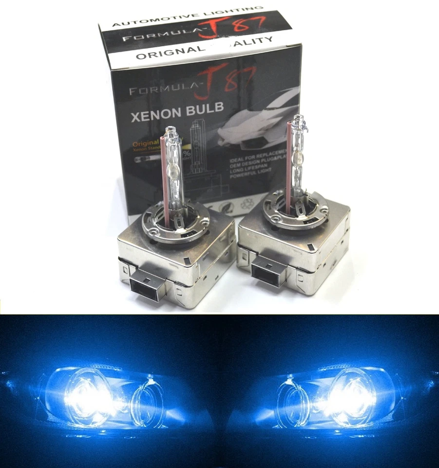 HID Xenon D3S Two Bulbs Head Light 10000K Blue Bi-Xenon Replace Lamp Low Beam - Image 1 of 4