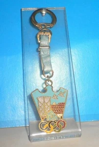 Olympic Games ORIGINAL FRC Keychain with Olympic Circles VERY RARE/VERY NICE! - Picture 1 of 4