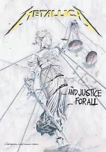 METALLICA AUFKLEBER STICKER # 20 AND JUSTICE FOR ALL 7x5cm - Bild 1 von 1