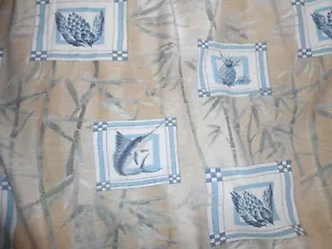 Newport Blue Mens Pineapple Swordfish Design Hawaiian Shirt Size Large - Picture 1 of 5