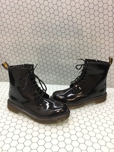 mens patent leather doc martens