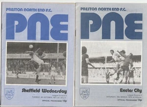 Preston N.E. 1977/78 Selection of Home Div 3 League programmes select from menu - Picture 1 of 3
