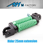 Green M-Grip 25Mm Extended Front Foot Pegs For Z1000 Sx Ninja 1000 Sx 14-17 16