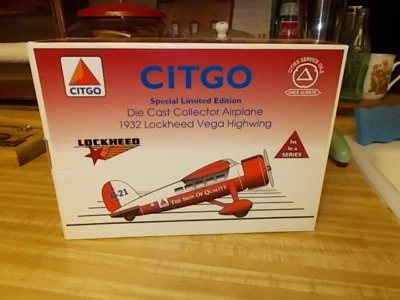 1992 1st in SERIES LOCKHEED 1932 VEGA CITGO LIBERTY CLASSIC SPEC CAST TOY - Image 1 of 4