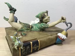Peter Pan Il Ragazzo Perduto Scultura Curio Box di Bookworms The Pennywhistle Group - Foto 1 di 12
