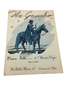 Vintage 50er Jahre Noten - Der Gaucho Klavier Solo von Maurice Dupin - Bild 1 von 5