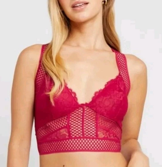 People Size XS FP Intimately Sitting Pretty Crimson Brami Red Bra 169