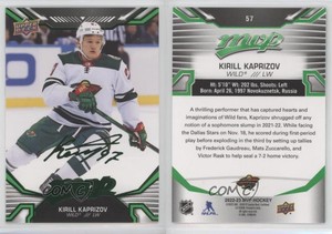 2022-23 Upper Deck MVP Green Script Kirill Kaprizov SP #57