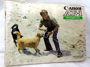 CANON AE-1 Program 35mm FILM Camera Instructions π Vintage Owner's Manual Guide - Picture 1 of 8