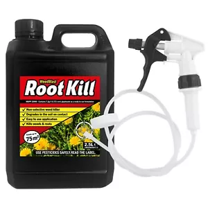 Total Glyphosate Weedkiller 2.5L Weedblast Rootkill, with Long hose trigger - Picture 1 of 4