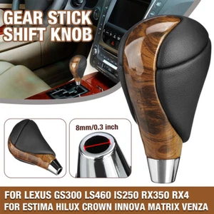 Accesorios para palanca de cambios de perillas de perillas de cambio de marchas de cuero PU para Toyota Lexus - Imagen 1 de 20