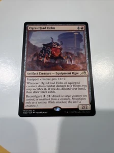 x1 Ogre-Head Helm NEO MTG 155/302 RARE M/NM 1x - Picture 1 of 2