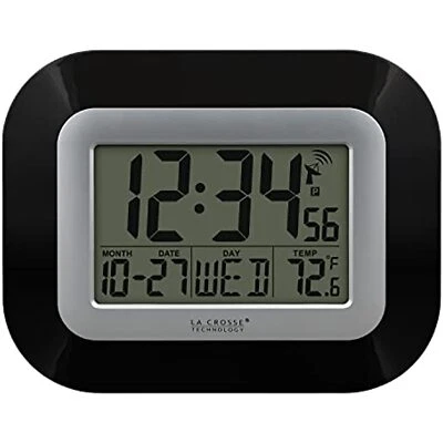 La Crosse Technology WT-8005U-B-INT WT-8005U-B Atomic Digital Wall Clock with - Image 1 of 4