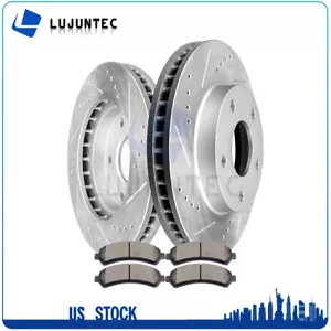 Front Ceramic Pads Rotors Brake Discs For 1998 Chevrolet Blazer GMC Oldsmobile - Picture 1 of 11