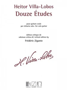 Heitor Villa-Lobos 12 Etudes Sheet Music Solo Guitar MGB NEW 050565484 - Picture 1 of 1