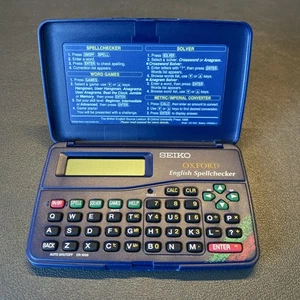 Seiko Oxford English Spellchecker ER1000 Crossword & Anagram Solver 7 Word Games - Picture 1 of 4