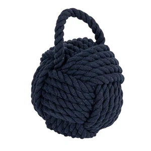 Blue Rope Knot Cotton Door Stop - Picture 1 of 9