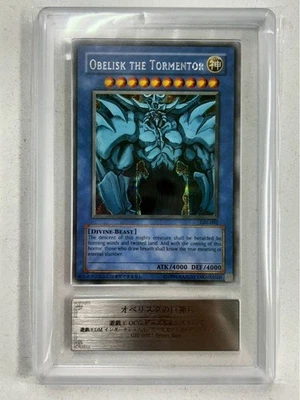 ARS 9 2003 Obelisk GBI-002 GB Promo Secret Rare Yu-Gi-Oh English Vintage Holo - Image 1 of 2