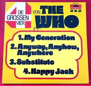 The Who My Generation 7"DOUBLE PACK PC GERMAN RI '75 Polydor Anyway Anyhow+VINYL - Picture 1 of 11