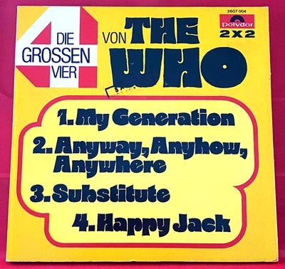 The Who My Generation 7"DOUBLE PACK PC GERMAN RI '75 Polydor Anyway Anyhow+VINYL - Image 1 of 4