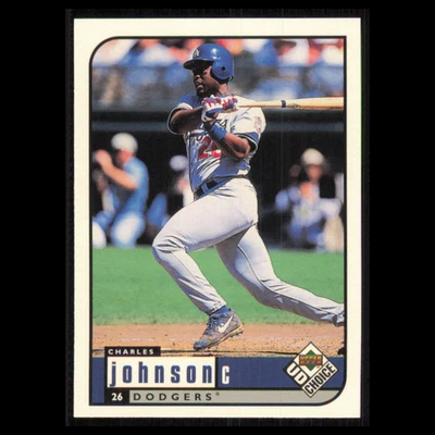 Tarjeta de béisbol Charles Johnson #97 1999 Upper Deck Choice Los Angeles Dodgers MLB Foto 1 de 3