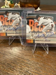 Mauricio Dubon (2) Auto Card Lot Topps Stadium Club AMD 2020  - Picture 1 of 4