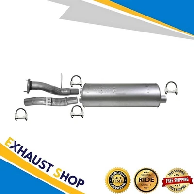 Ambos tubos delanteros + silenciador trasero para 2001 2002 2003 2004 2005 2006 GMC Yukon 6,0 L Denali Foto 1 de 4