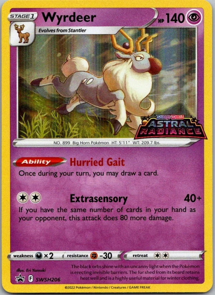 Wyrdeer - Promo SWSH: Sword & Shield Promo Cards SWSH206 NM - Image 1 of 2