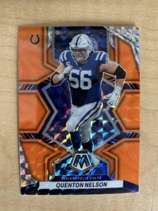 2022 Panini Mosaic Reactive Orange Prizm Quenton Nelson 85 Indianapolis Colts - Picture 1 of 2