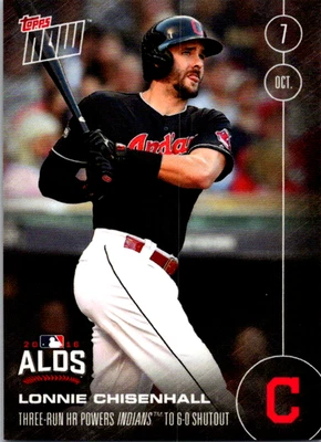 2016 Topps Now #552 Lonnie Chisenhall Cleveland Indians impressão corrida apenas 243 RARO - Imagem 1 de 2